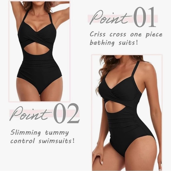 NWT-tummy control cut out women’s 
Medium stunning bathing suit - Picture 3 of 5